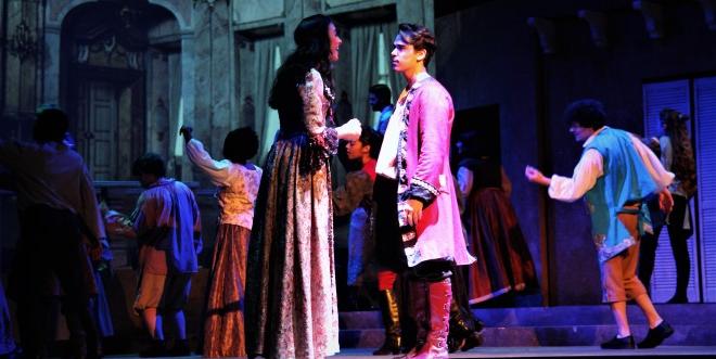 JU theatre students performing Romeo and Juliet. 