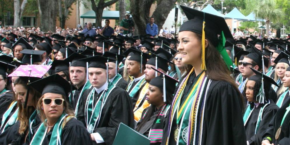 Savannah Bates won the Fred B. Noble Gold Medal for Scholarship, the University’s highest academic award for graduating seniors, at Spring 2017 Commencement.